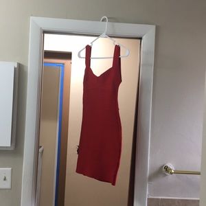 Red HMS bandage dress